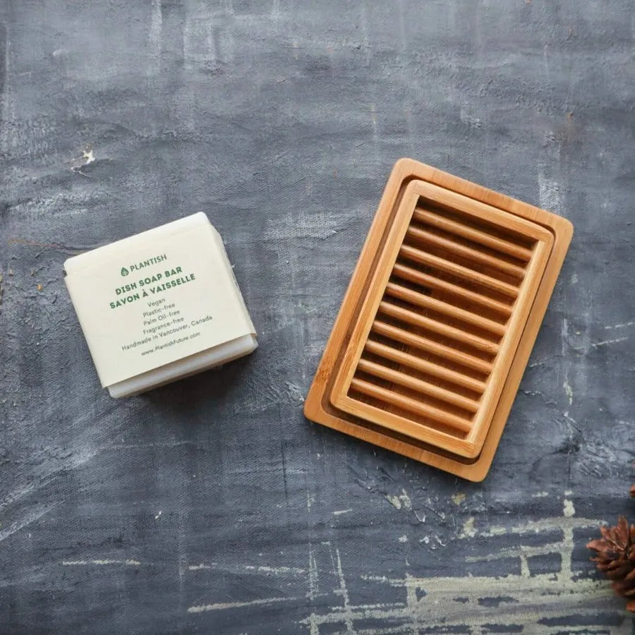 Dual-layer Bamboo Soap Dish