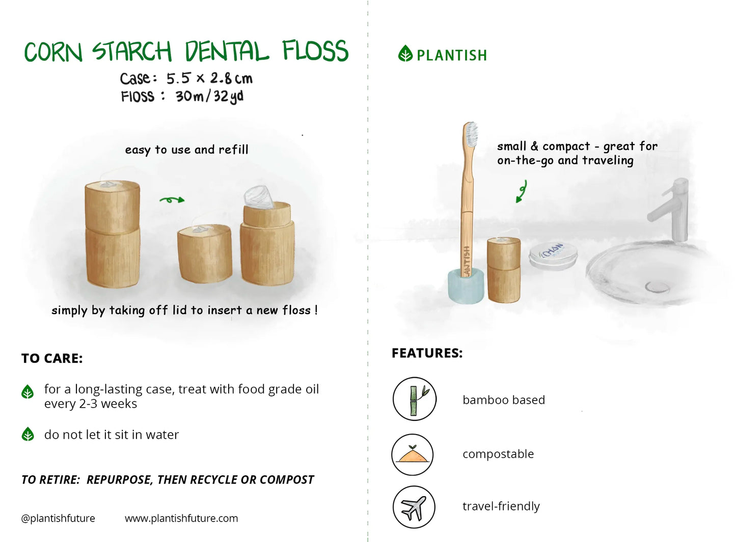 Corn Starch Dental Floss