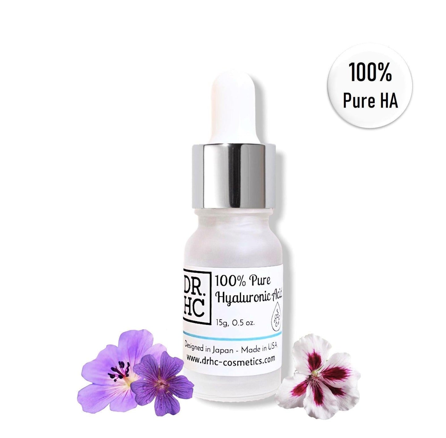 DR.HC 100% Pure Hyaluronic Acid (with 10% Hyaluronic Acid content) (15g, 0.5oz.) (Hydrating, Skin firming, Skin toning, Anti-acne...)