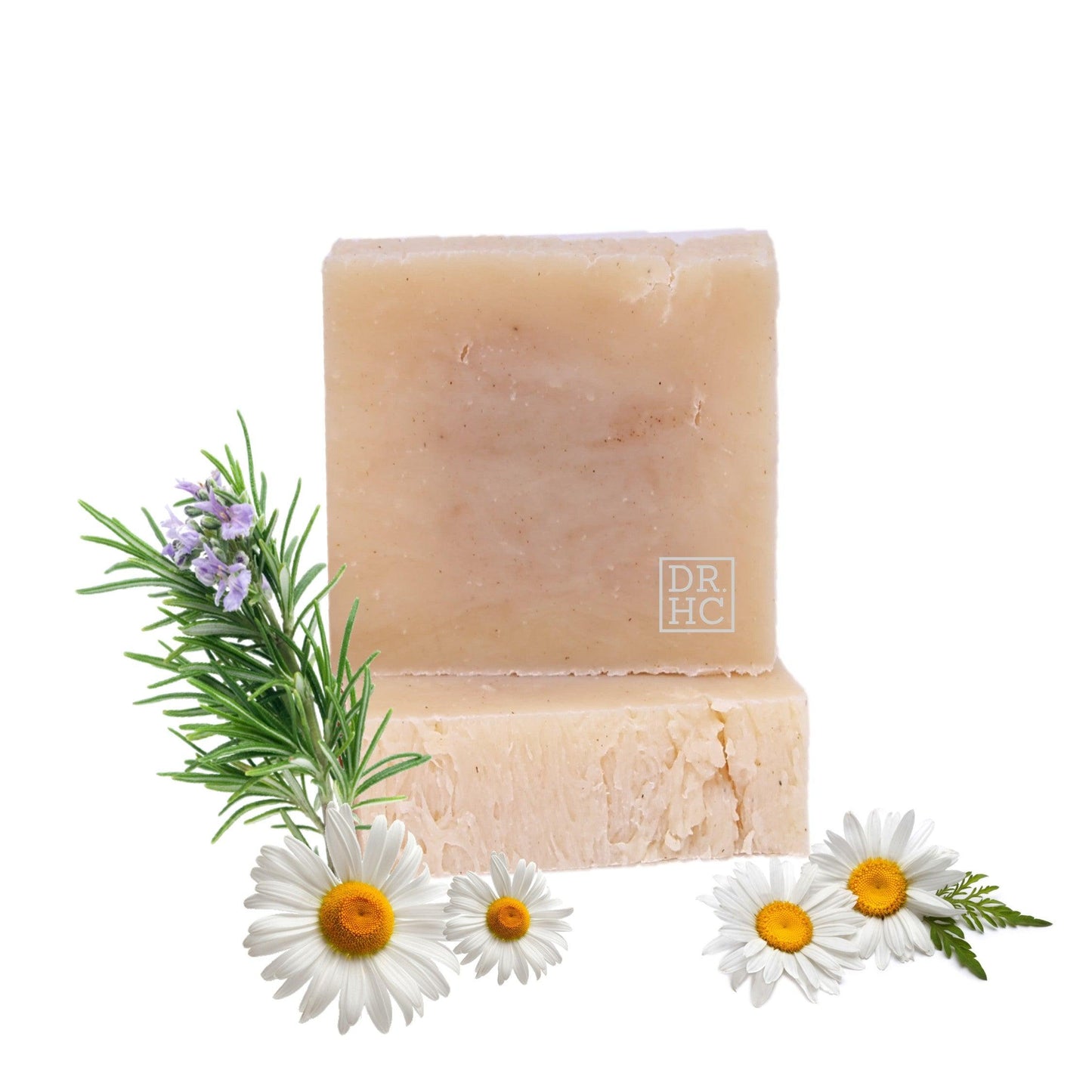 DR.HC Luxury Herbs Bar All-Natural Skincare Face Soap (110g, 3.8oz.) (Pore Shrinking, Anti-acne, Anti-dandruff, Anti-hair loss...)