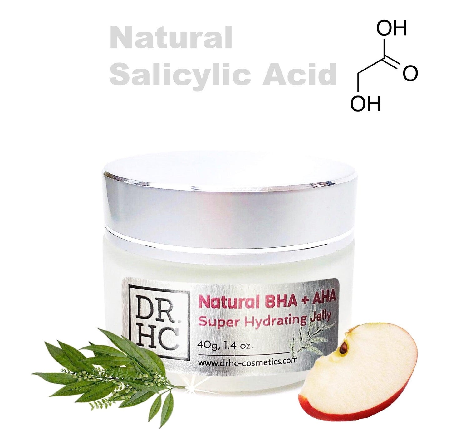 DR.HC Natural BHA + AHA Super Hydrating Jelly (25~40g, 0.9~1.4oz) (Skin brightening, Anti-acne, Anti-blemish, Oil balancing, Anti-aging...)