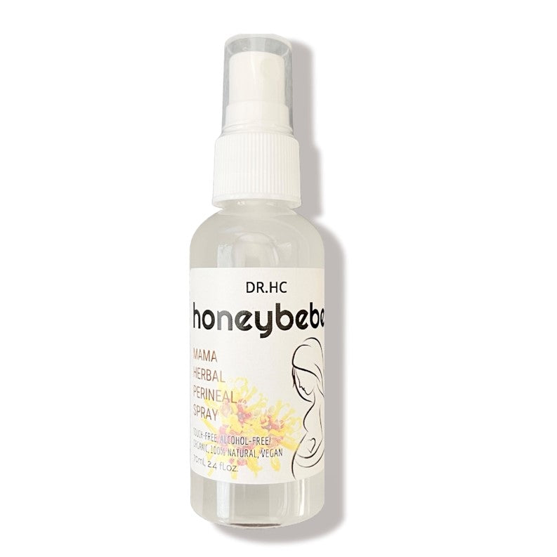 DR.HC Honeybebe' Mama Herbal Perineal Spray for Postpartum Recovery (100% Organic, Natural & Vegan) (70ml, 2.4 fl.oz.)
