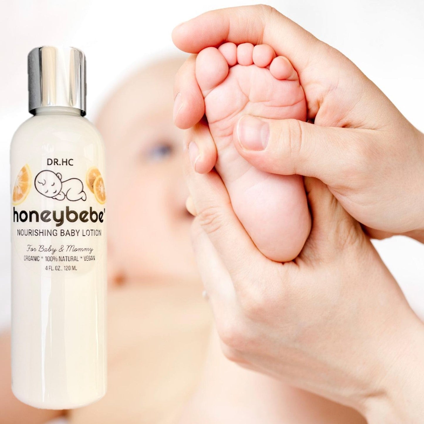 DR.HC Honeybebe' Nourishing Baby Lotion (Calming Yuzu) (4 fl.oz., 120 ml)